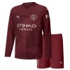 Officiële Voetbalshirt + Korte Broek Manchester City Derde 2024-25 Lange Mouw - Kids